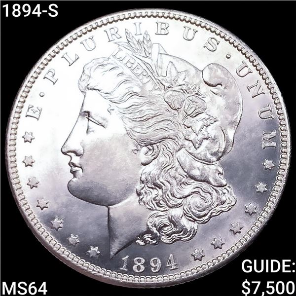 1894-S Morgan Silver Dollar CHOICE BU