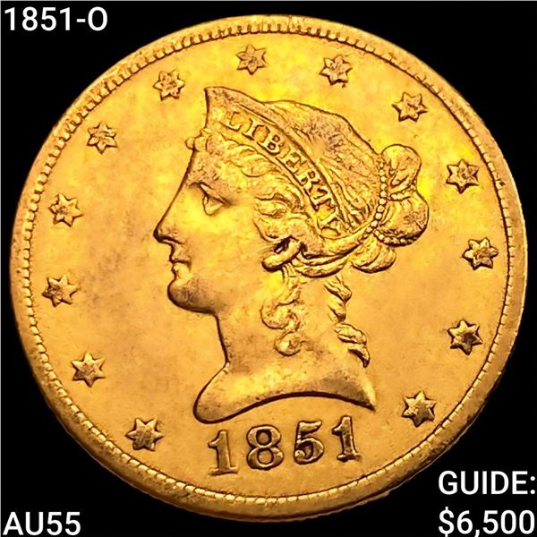 1851-O $10 Gold Eagle HIGH GRADE