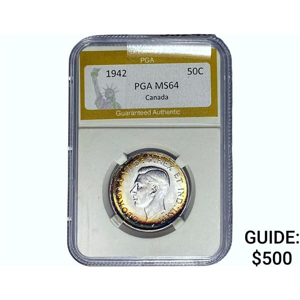 1942 50C CANADA PGA MS64
