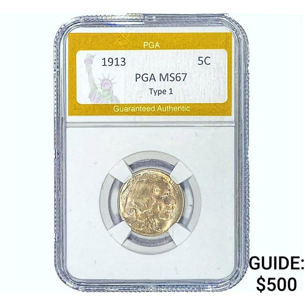 1913 Buffalo Nickel PGA MS67