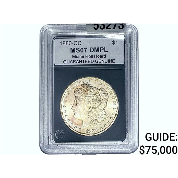 1880-CC Morgan Silver Dollar GG MS67 DMPL