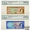 Image 1 : [2]1963&1976 Macau Banco Nacional Ultramarino Currency Legacy GEM UNC PPQ