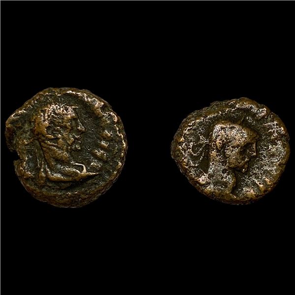 [2 Coins] Roman Egypt 235-284 AD BI Tetradrachm NEARLY UNCIRCULATED