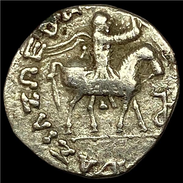 Indo-Scythian 58-12 BC Silver Drach NEARLY UNCIRCULATED
