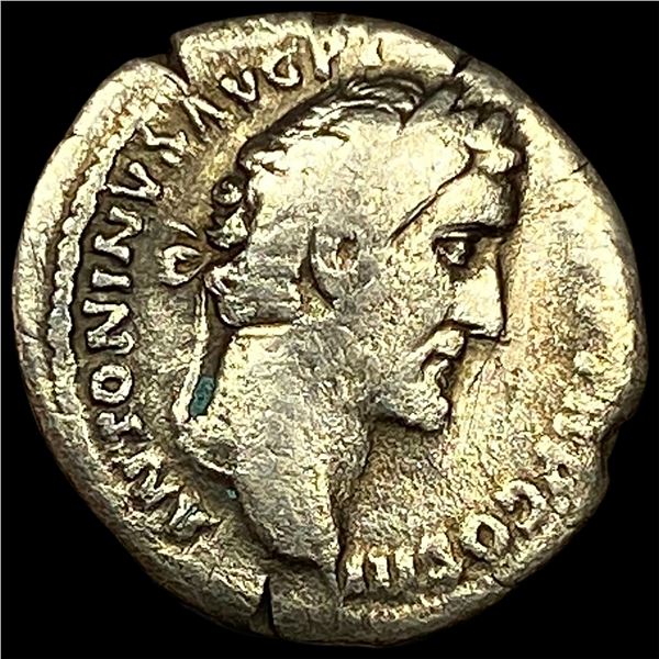 Roman Ant. Pius 138-161 AD Silver Denarius NEARLY UNCIRCULATED