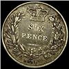 Image 2 : 1871 Great Britain Victoria Silver 6 Pence NEARLY UNCIRCULATED