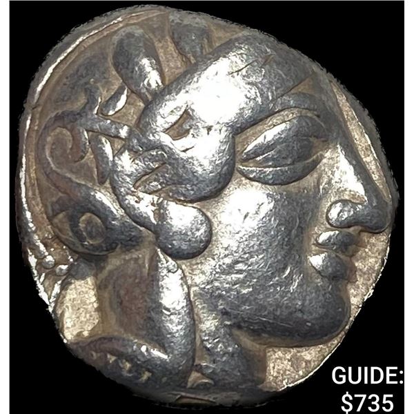 Attica Athens 393-294 AD Silver Tetradrachm NEARLY UNCIRCULATED