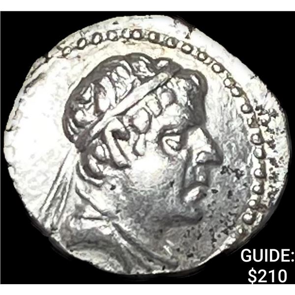 Bactria Eukratides I 170-145 BC Silver Obol CHOICE AU