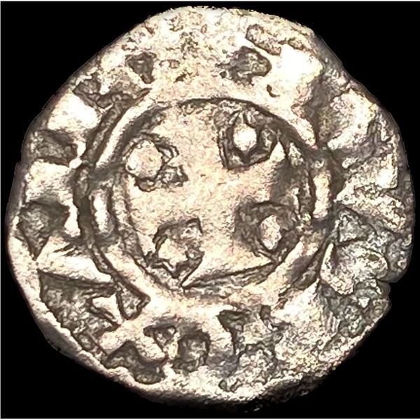 1248-1279 Portugal Alfonso III Silver Dinero NEARLY UNCIRCULATED