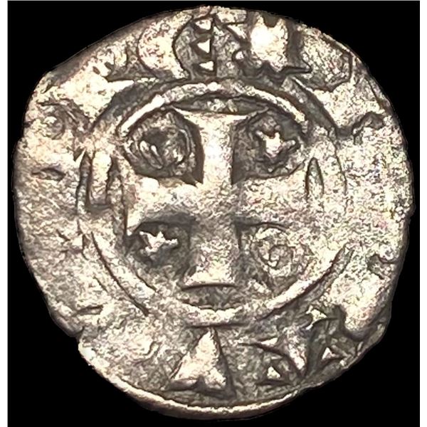 1261-1325 Portugal Crusades Dinis I Silver Dinero NEARLY UNCIRCULATED