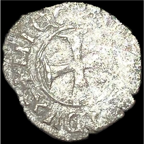 14th-15th Cent Venetian Republic Silver Tornesello NEARLY UNCIRCULATED