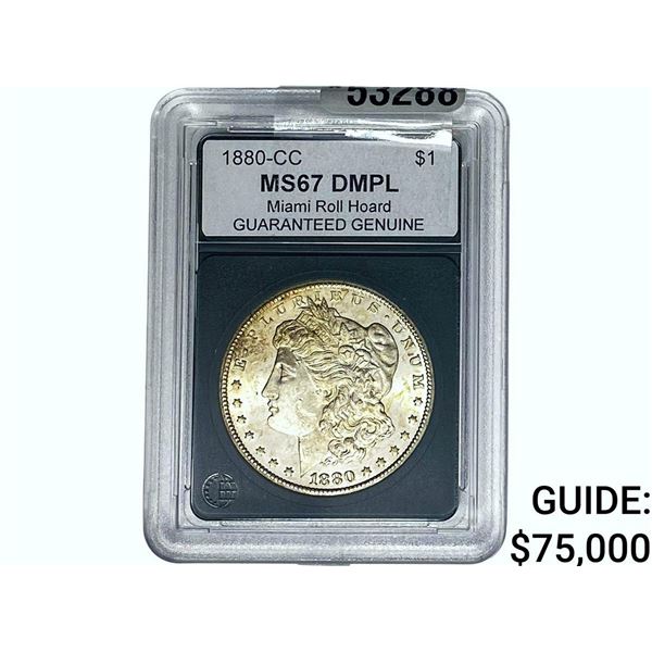 1880-CC Morgan Silver Dollar GG MS67 DMPL
