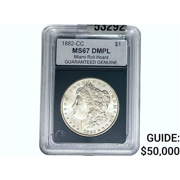 1882-CC Morgan Silver Dollar GG MS67 DMPL