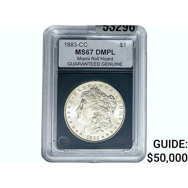 1883-CC Morgan Silver Dollar GG MS67 DMPL