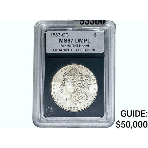1883-CC Morgan Silver Dollar GG MS67 DMPL
