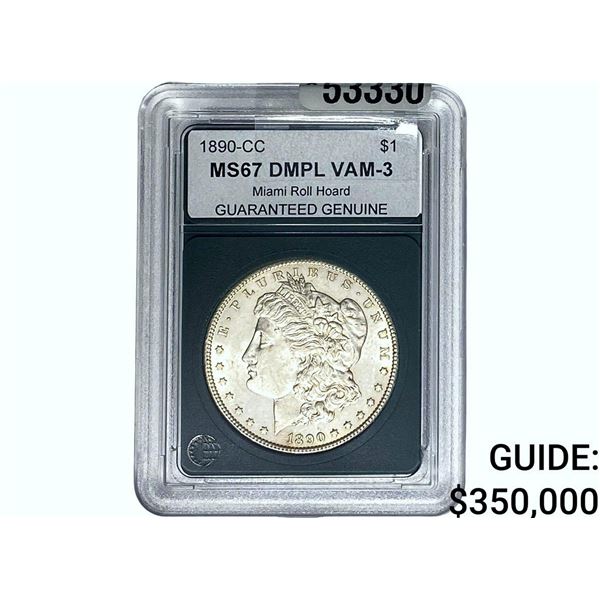 1890-CC Morgan Silver Dollar GG MS67 DMPL