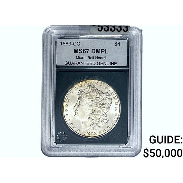 1883-CC Morgan Silver Dollar GG MS67 DMPL