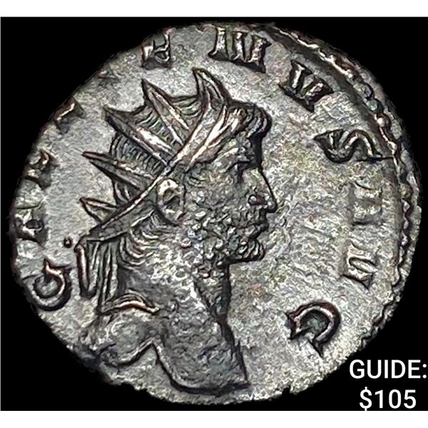 Roman Gallienus 253-268 AD BI Dbl Denarius CHOICE AU