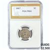 Image 1 : 1867 Shield Nickel PGA PR64