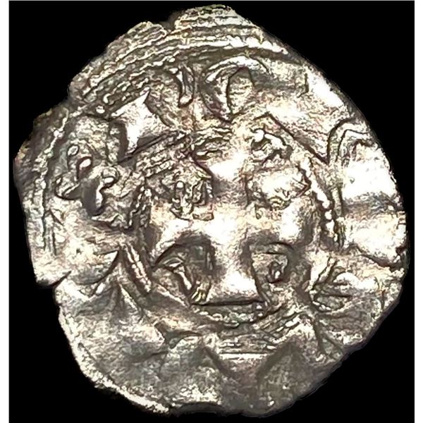 Portugal Crusades Dinis I Silver Dinero NEARLY UNCIRCULATED