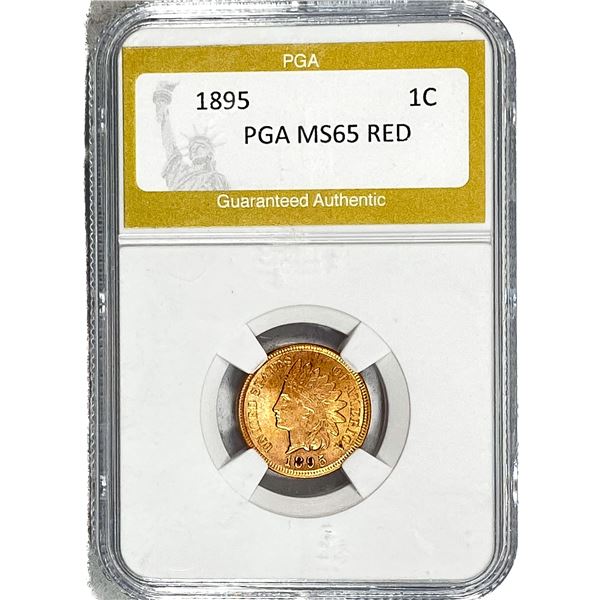 1895 Indian Head Cent PGA MS65 Red