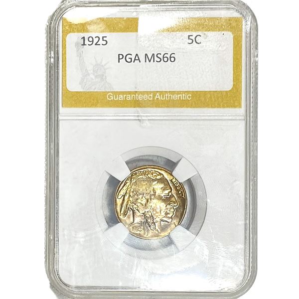 1925 Buffalo Nickel PGA MS66