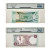 Image 2 : [2] 1978&1980 Belize/Bermuda Banknote Currency Legacy