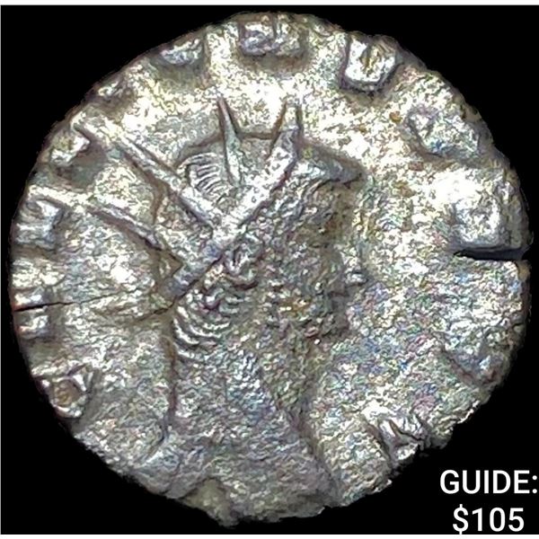 Roman Gallienus 253-268 AD BI Dbl Denarius CHOICE AU