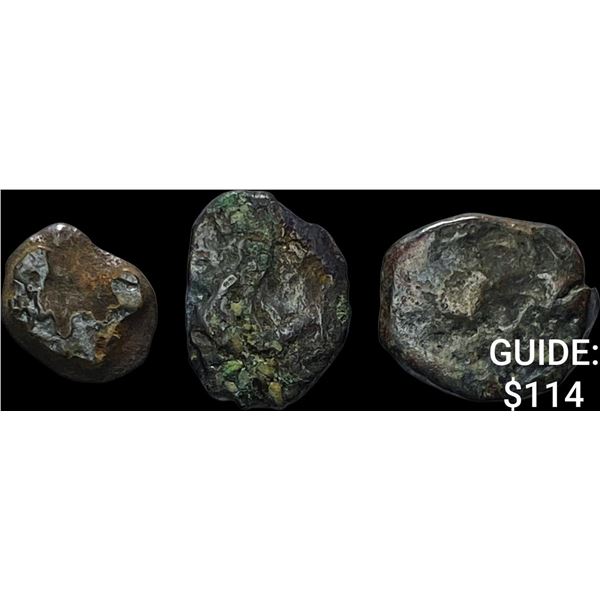 [3 Coins] Luke 21:1-4 Widow's Mite NEARLY UNCIRCULATED