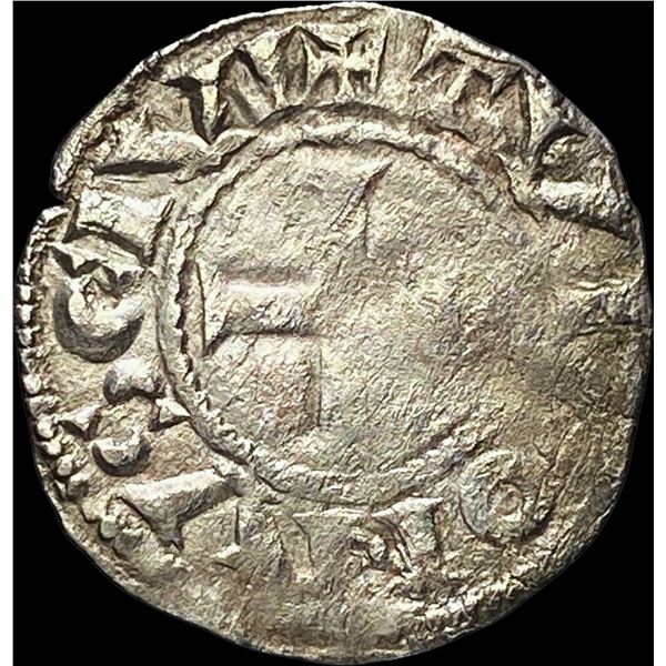 1150-1200 AD France Abbey of St Martin Silver Denier NEARLY UNCIRCULATED