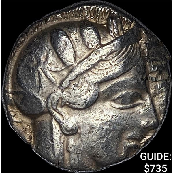 Attica Athens 393-294 AD Silver Tetradrachm NEARLY UNCIRCULATED