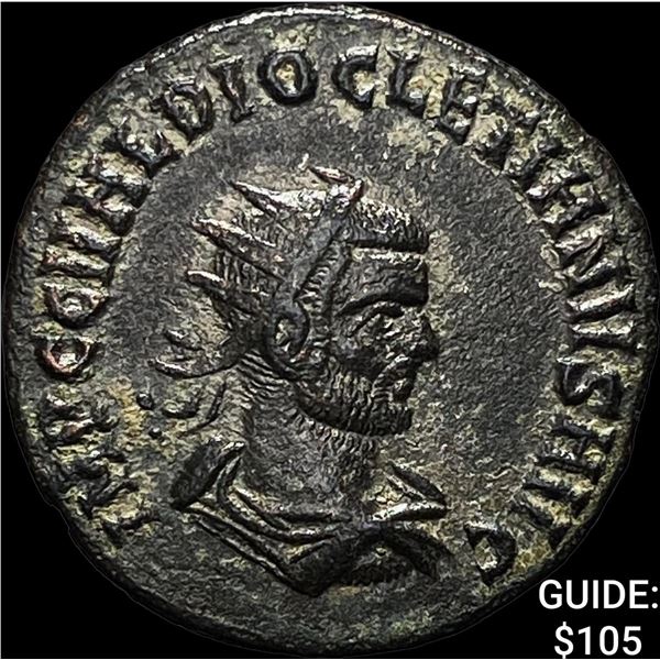 Roman Diocletian 284-305 AD BI Nummus CHOICE AU