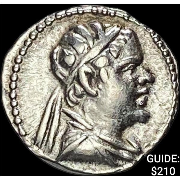 Bactria Eukratides I 170-145 BC Silver Obol CHOICE AU