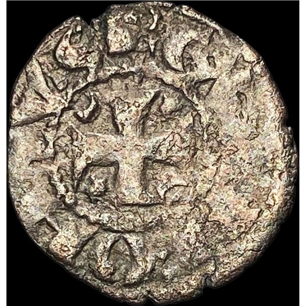 1248-1279 Portugal Alfonso III SIlver Dinero NEARLY UNCIRCULATED