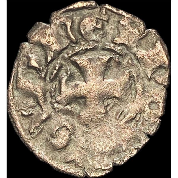 Portugal Crusades Dinis I Silver Dinero NEARLY UNCIRCULATED