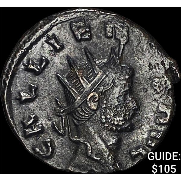 Roman Gallienus 253-268 AD BI Dbl Denarius CHOICE AU