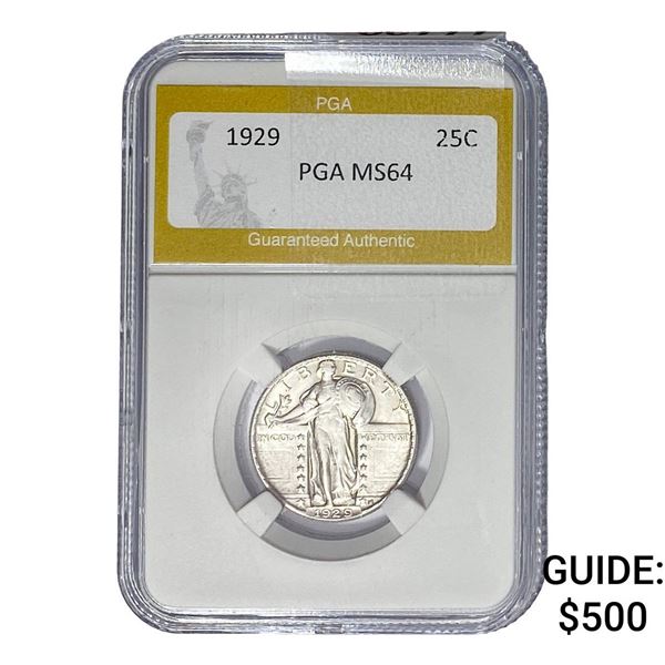 1929 Standing Liberty Quarter PGA MS64