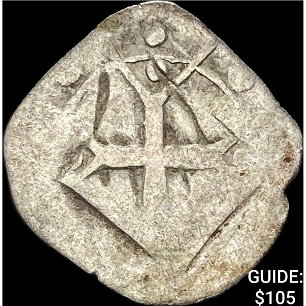 1250-1300 Germany Silver Hand Heller NEARLY UNCIRCULATED