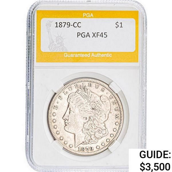1879-CC Morgan Silver Dollar PGA XF45
