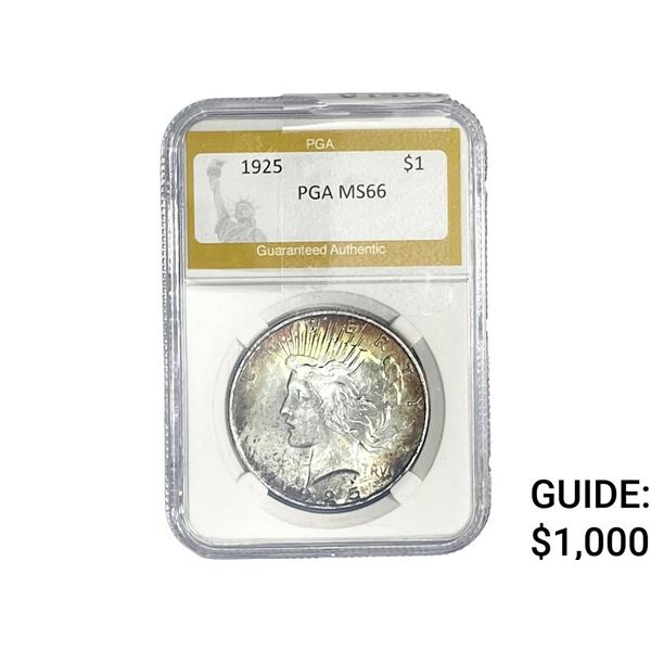 1925 Silver Peace Dollar PGA MS66
