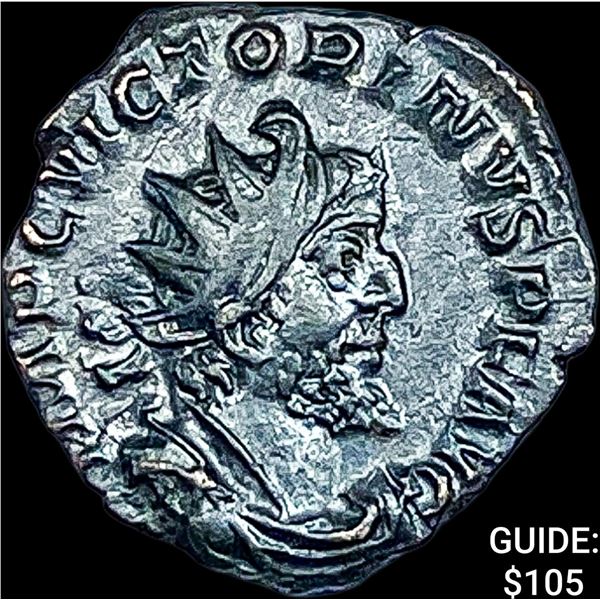 Romano-Gallic Victorinus 269-271 AD BI Dbl Denarius CHOICE AU