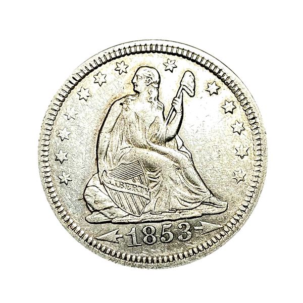 1853 Seated Liberty Quarter