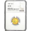 Image 1 : 1909 $2.50 Gold Quarter Eagle NGC AU58