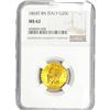 Image 1 : 1865T BN Italy Gold 20L NGC MS62