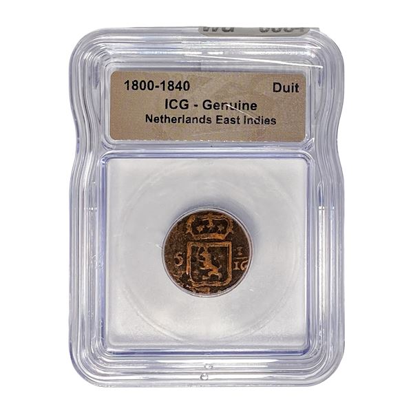 Netherlands East Indies Duit ICG Genuine