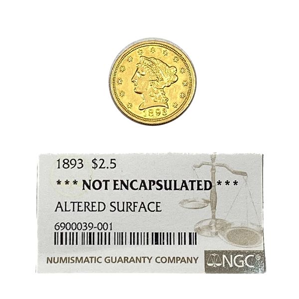 1893 $2.50 Gold Quarter Eagle NGC