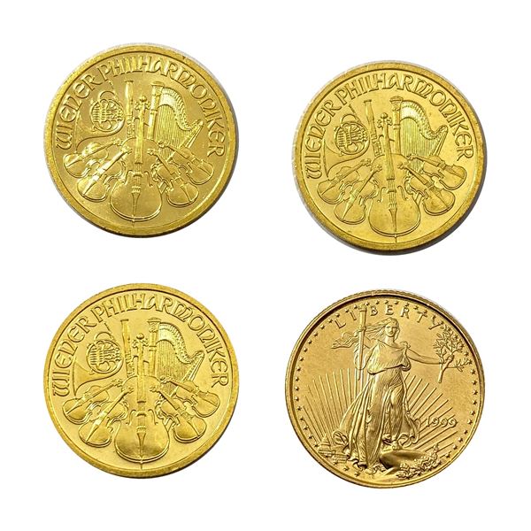 [4 Coins] Various Dates Various Gold coins