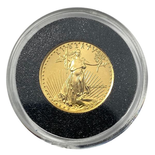 1990 Gold $5 American Eagle 1/10 oz