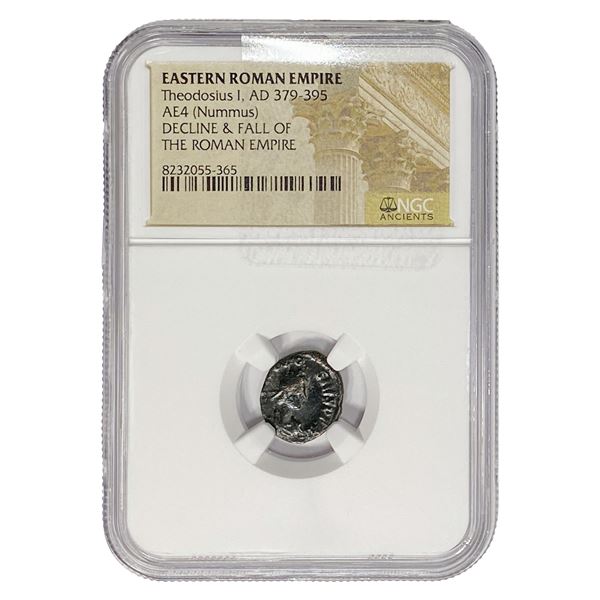 Eastern Roman Theodosius I,AD379-395 AE4(Nummus) NGC