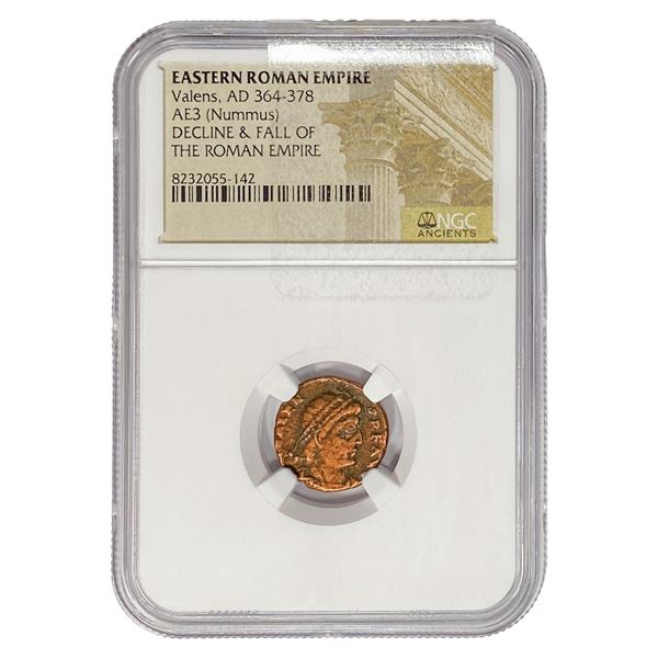 Eastern Roman Valens, AD 364-378 AE3(Nummus) NGC